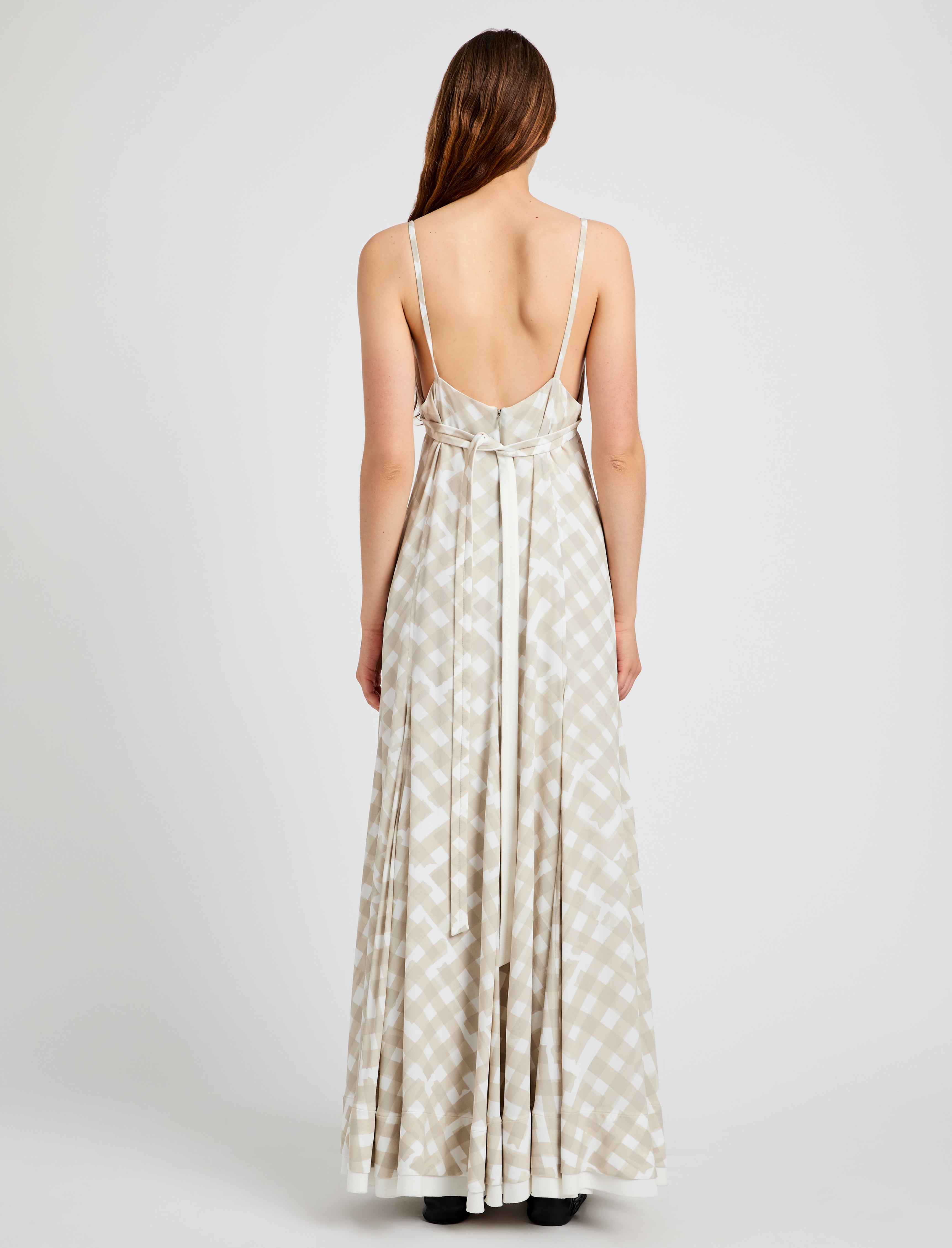 June Dress in Printed Crepe De Chine - 6