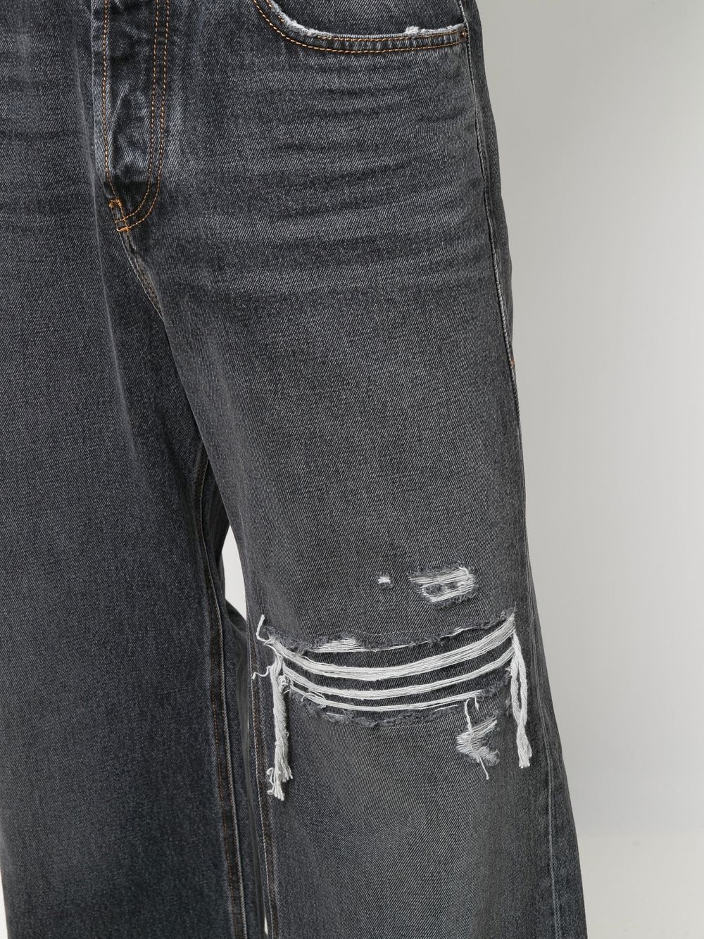 D-Rise ripped straight-leg jeans - 5