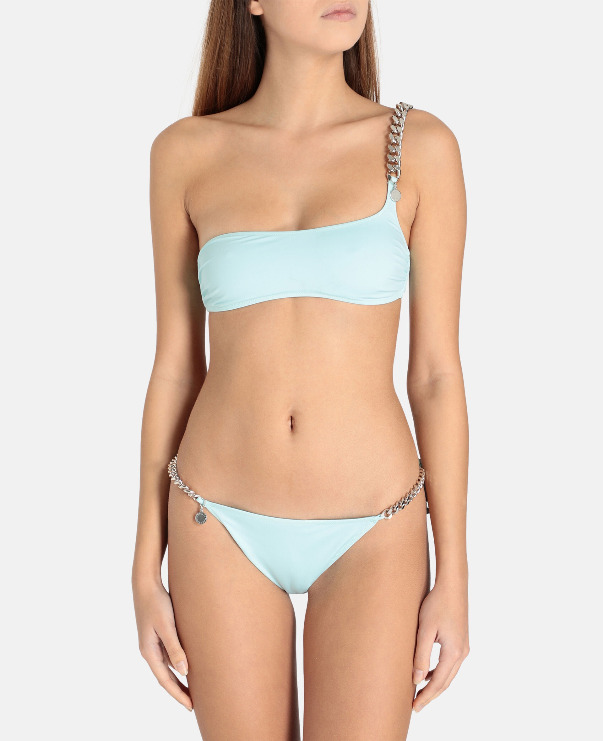 Iconic Chain One-Shoulder Bikini Top - 2