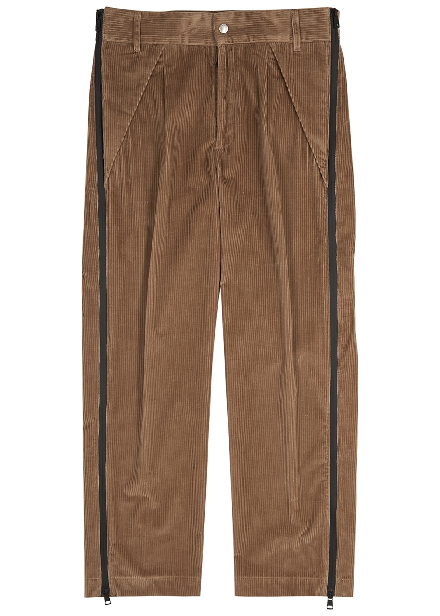 8 Moncler Palm Angels brown corduroy trousers - 1