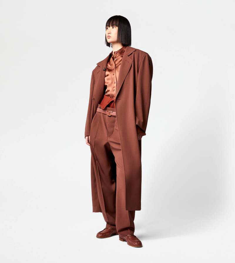 Tod's PANTS IN WOOL - BROWN outlook