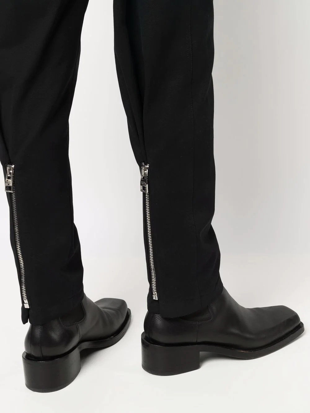 tailored zipped-cuff trousers - 5