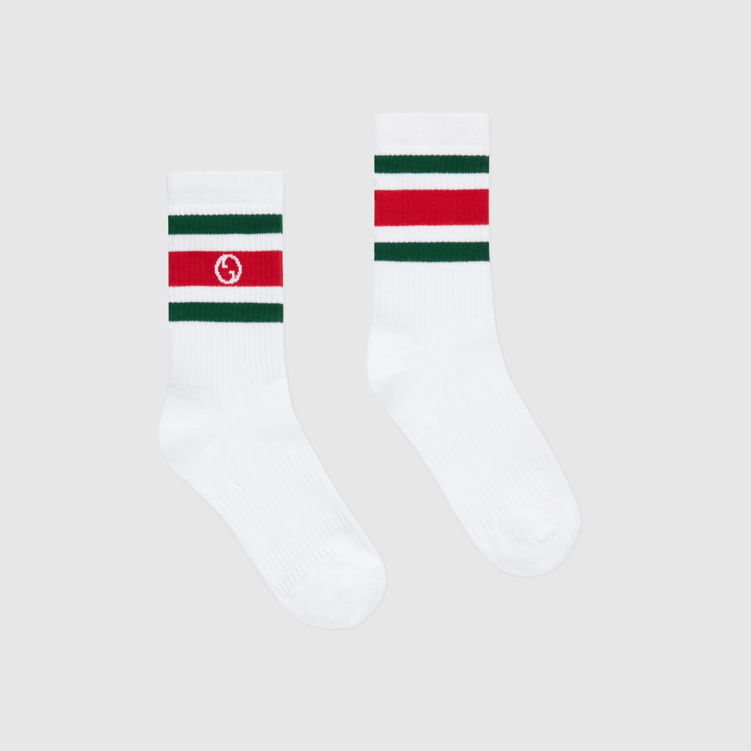 Round Interlocking G cotton socks - 2