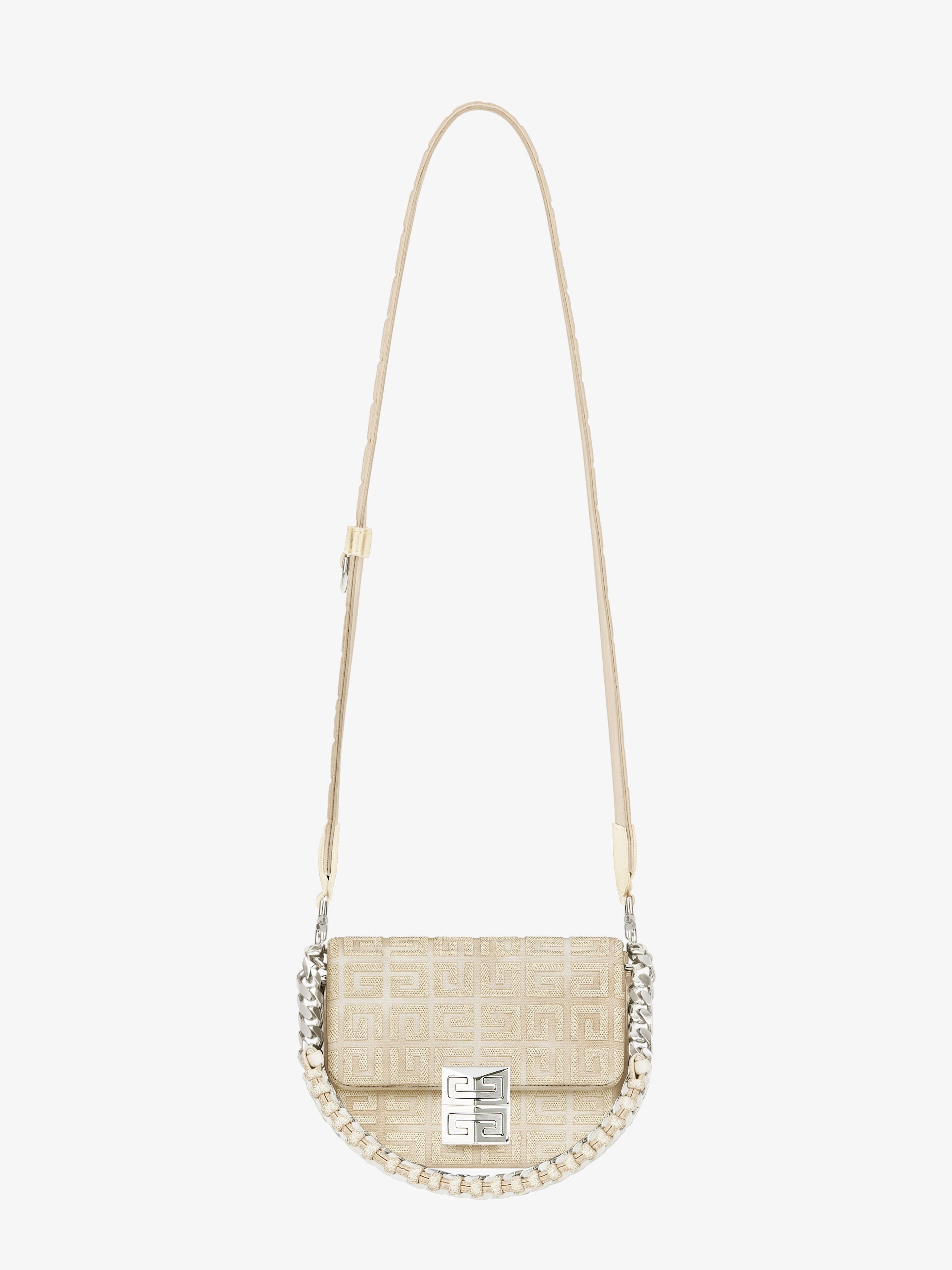 SMALL 4G BAG IN LUREX EMBROIDERY WITH CHAIN - 2