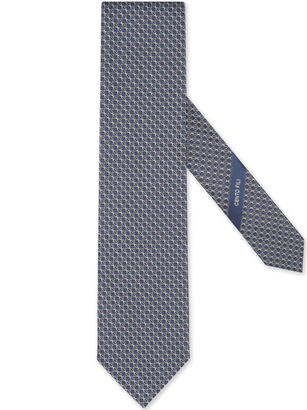 Cento Fili jacquard silk tie - 1