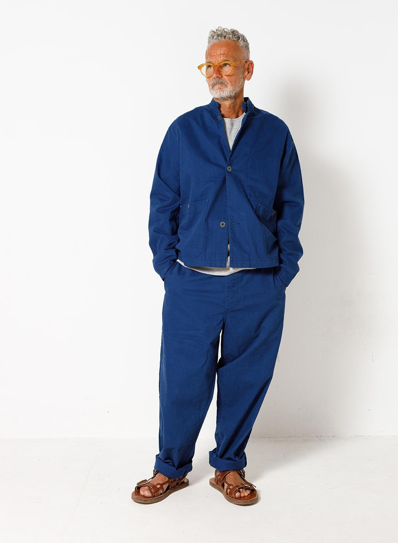 Nigel Cabourn Railroad Jacket Cotton Twill in Indigo outlook