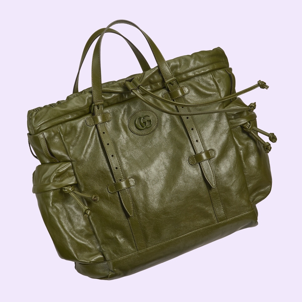Drawstring tote bag with tonal Double G - 4