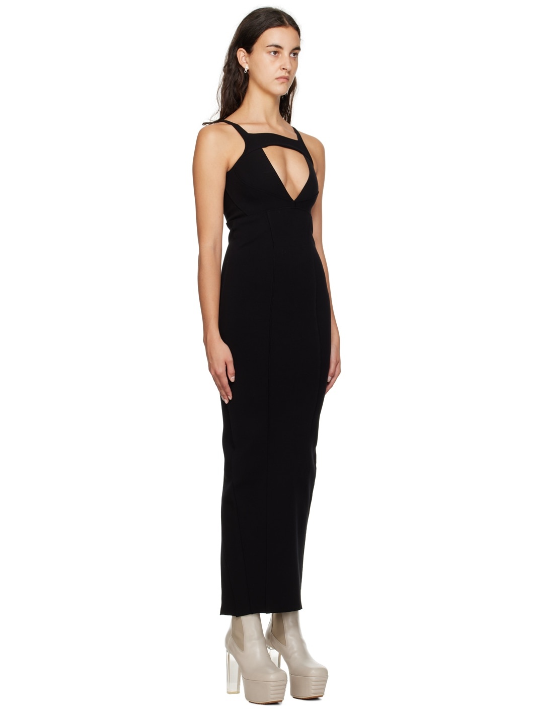 Black Sling Maxi Dress - 2