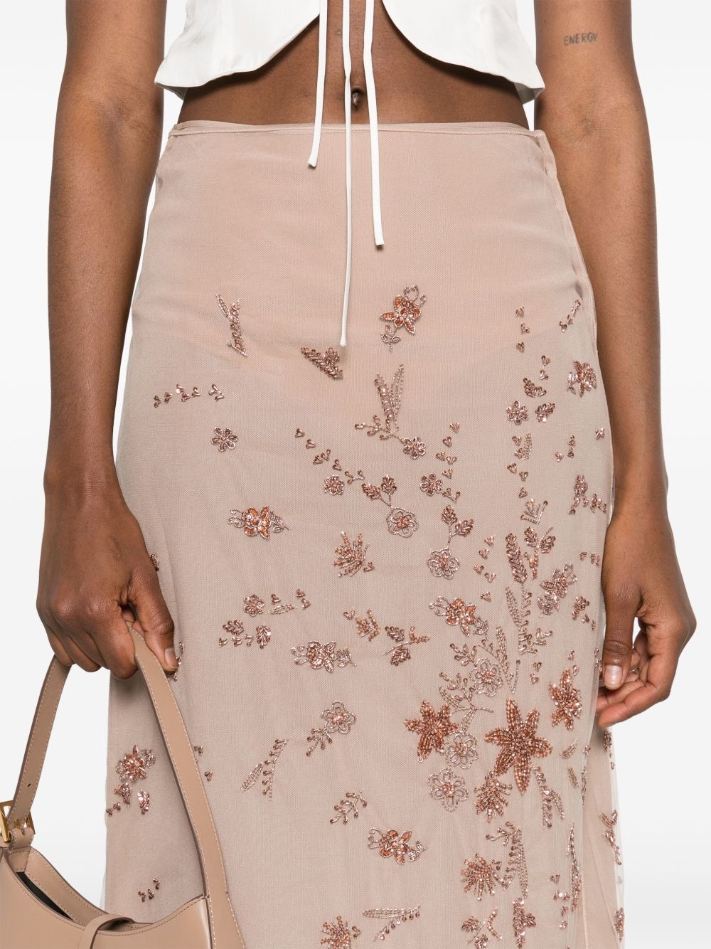 layered midi skirt - 5