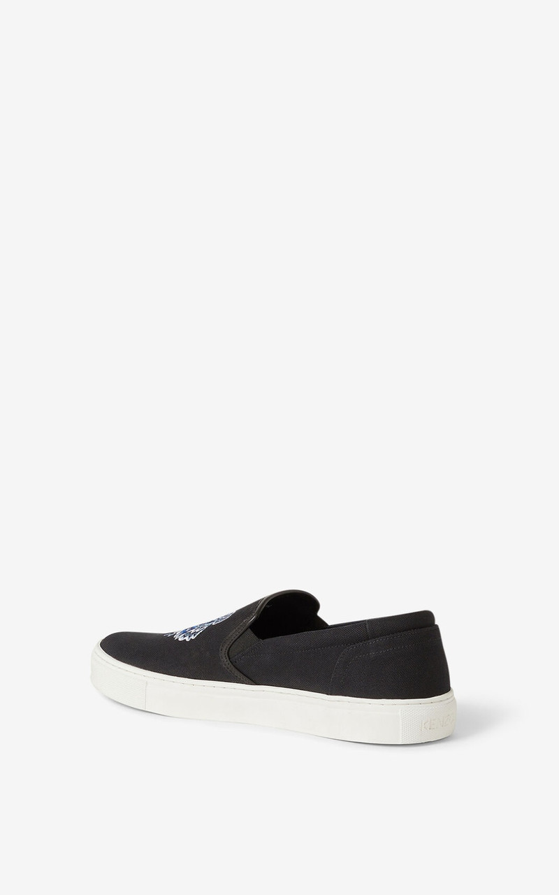 K-SKATE Tiger canvas slip-on sneakers 4