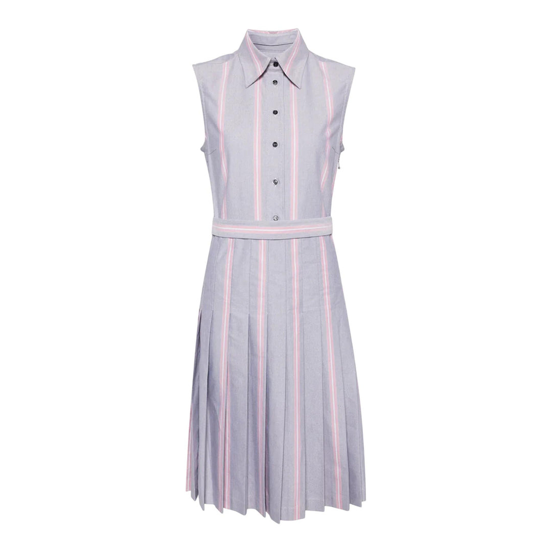 Knee Length Pleated Dress - 1