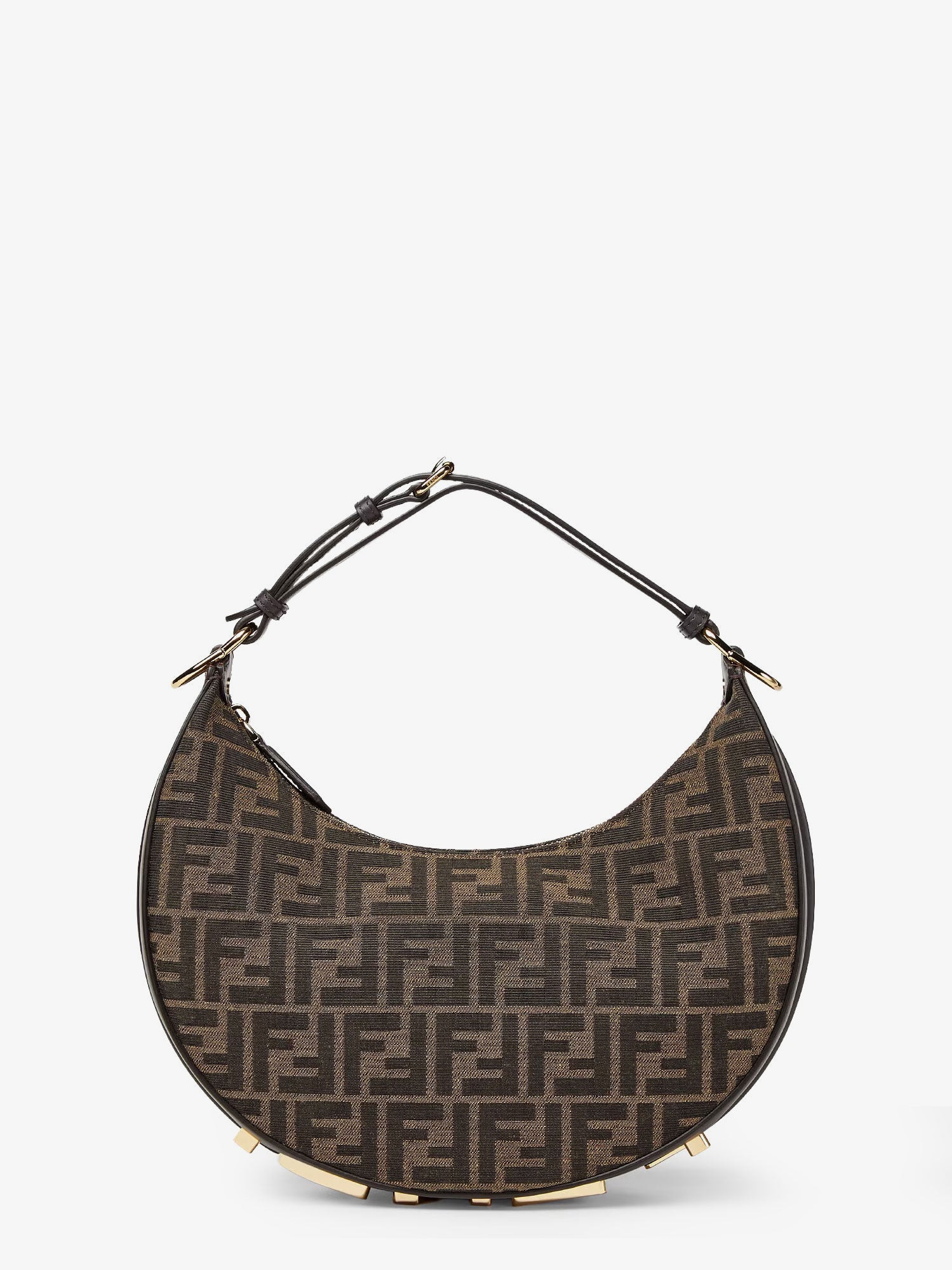 Fendigraphy Handbag In Ff Jacquard Fabric - 1