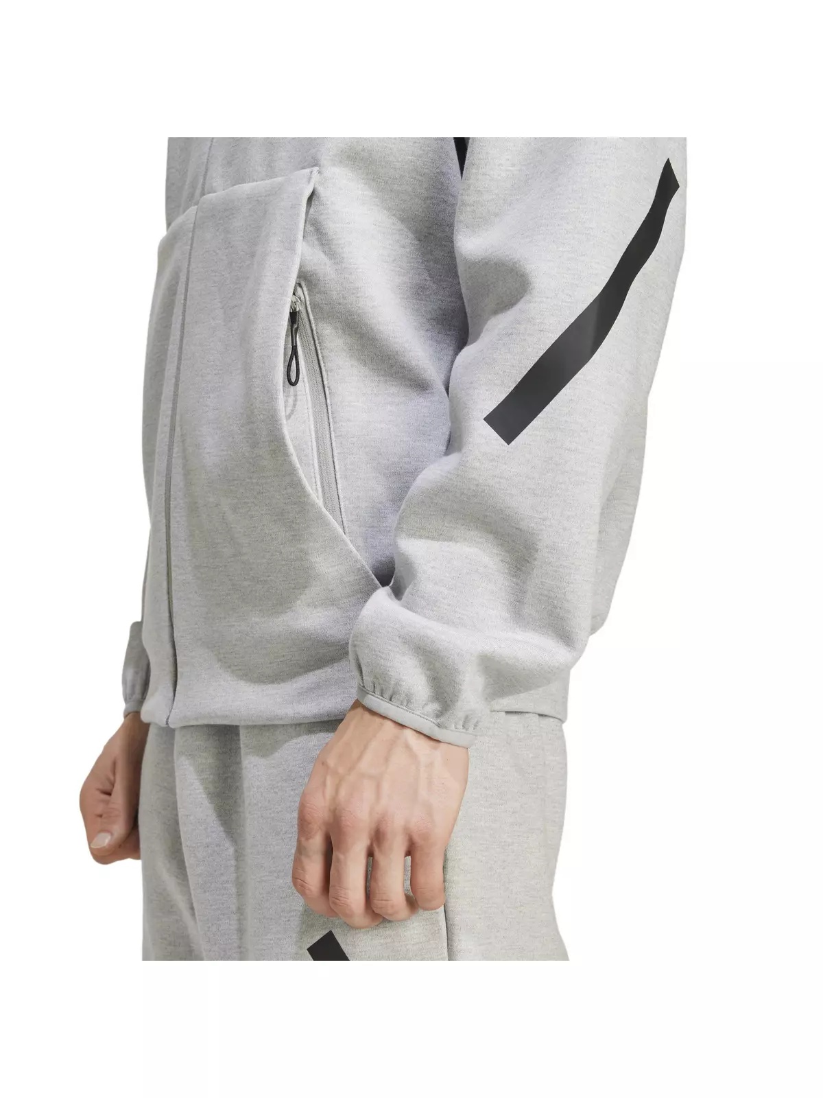 Men's Z.N.E. Full-Zip Hooded Track Jacket - Grey - 3