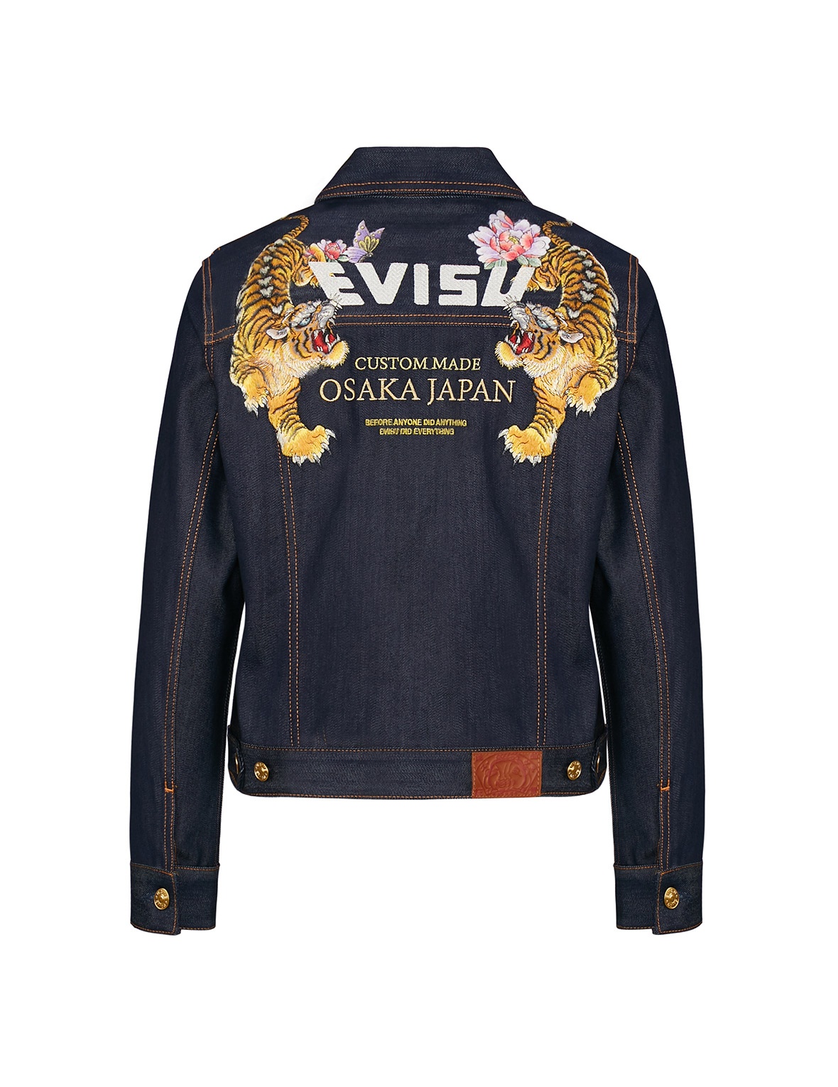 TIGER-DUO EMBROIDERED DENIM JACKET - 8