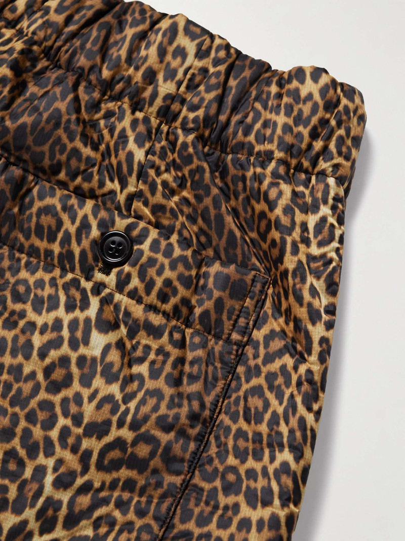 Wide-Leg Leopard-Print Shell Shorts 5