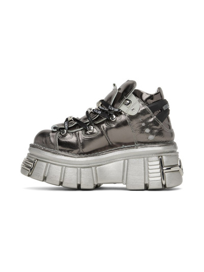 VETEMENTS Silver New Rock Edition Platform Sneakers outlook
