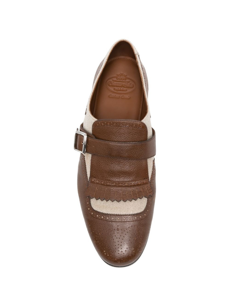 kiltie-fringe buckle-strap loafers 4