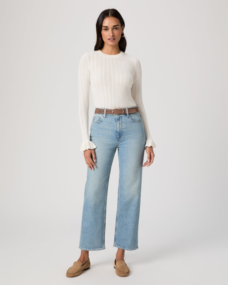 PAIGE Stevie Ankle Straight Jean outlook