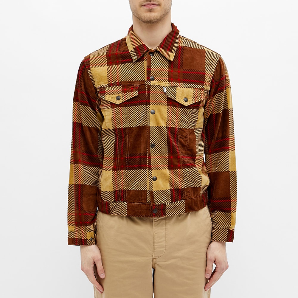 Levi's Vintage Clothing Checked Flannel Trucker Jacket - 5