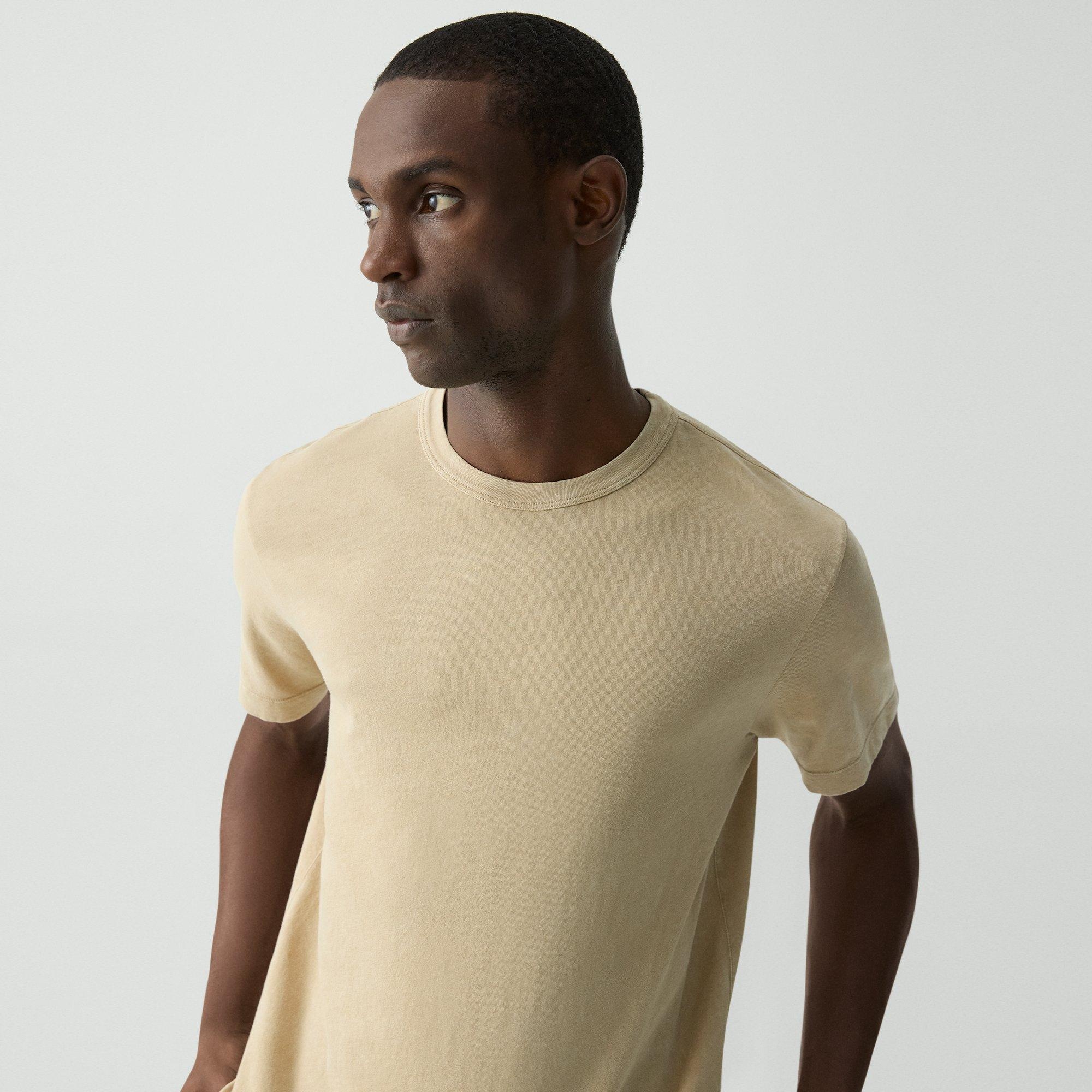 Ribbed Crewneck Tee in Fade Jersey - 5
