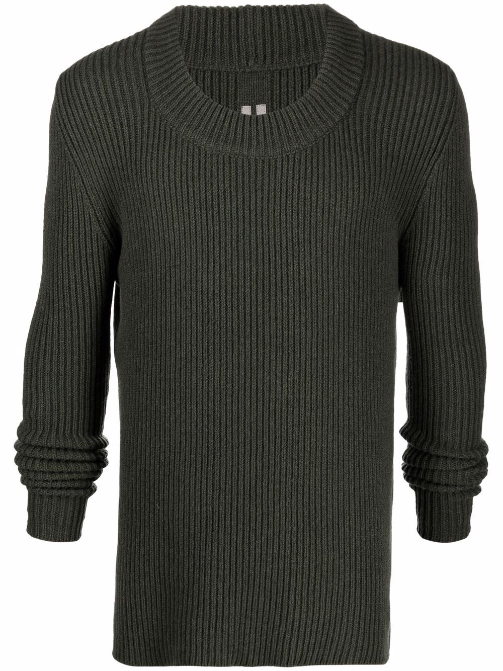 cashmere-blend ribbed knit jumper - 1