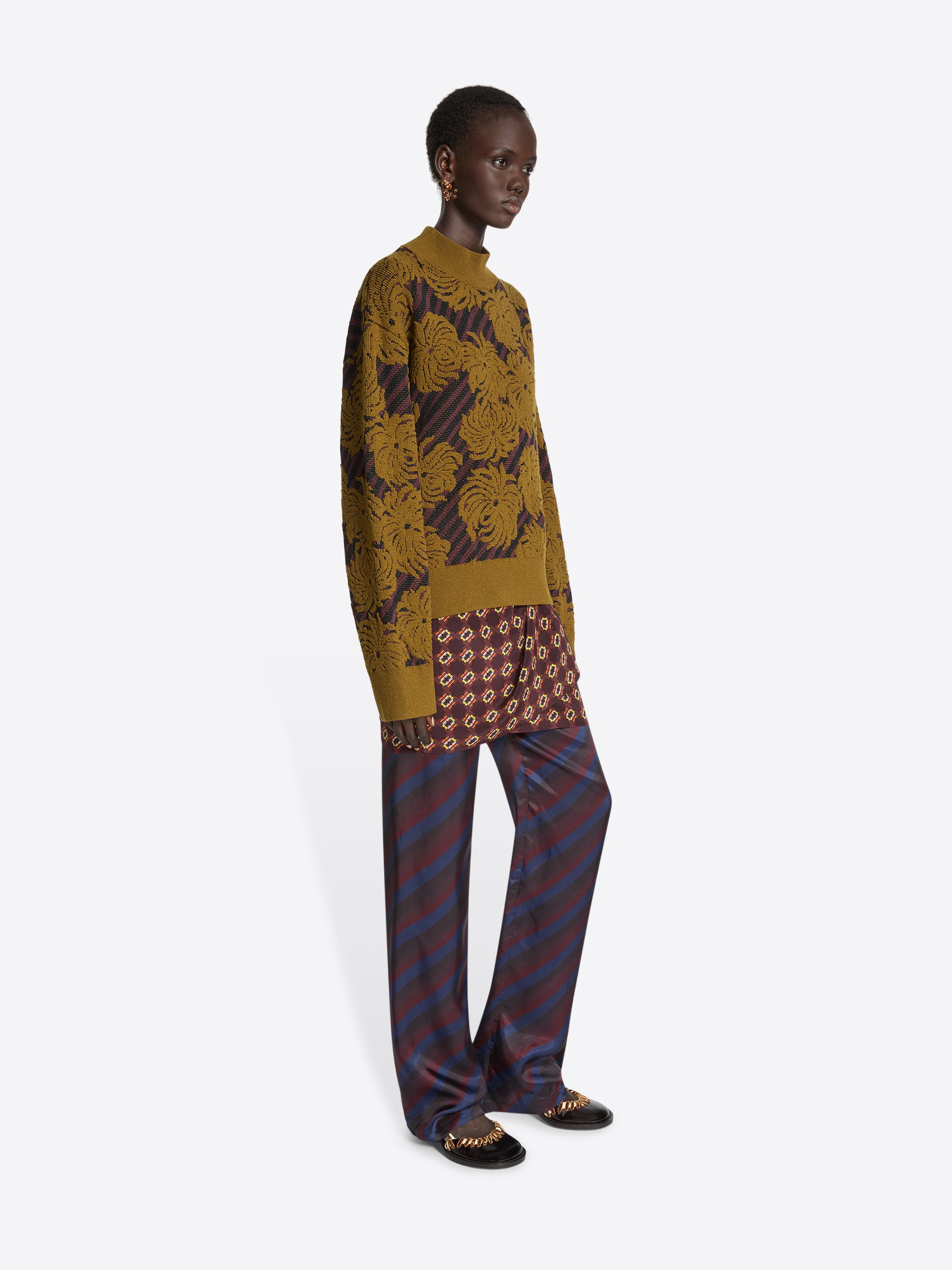 JACQUARD WOOL SWEATER - 3