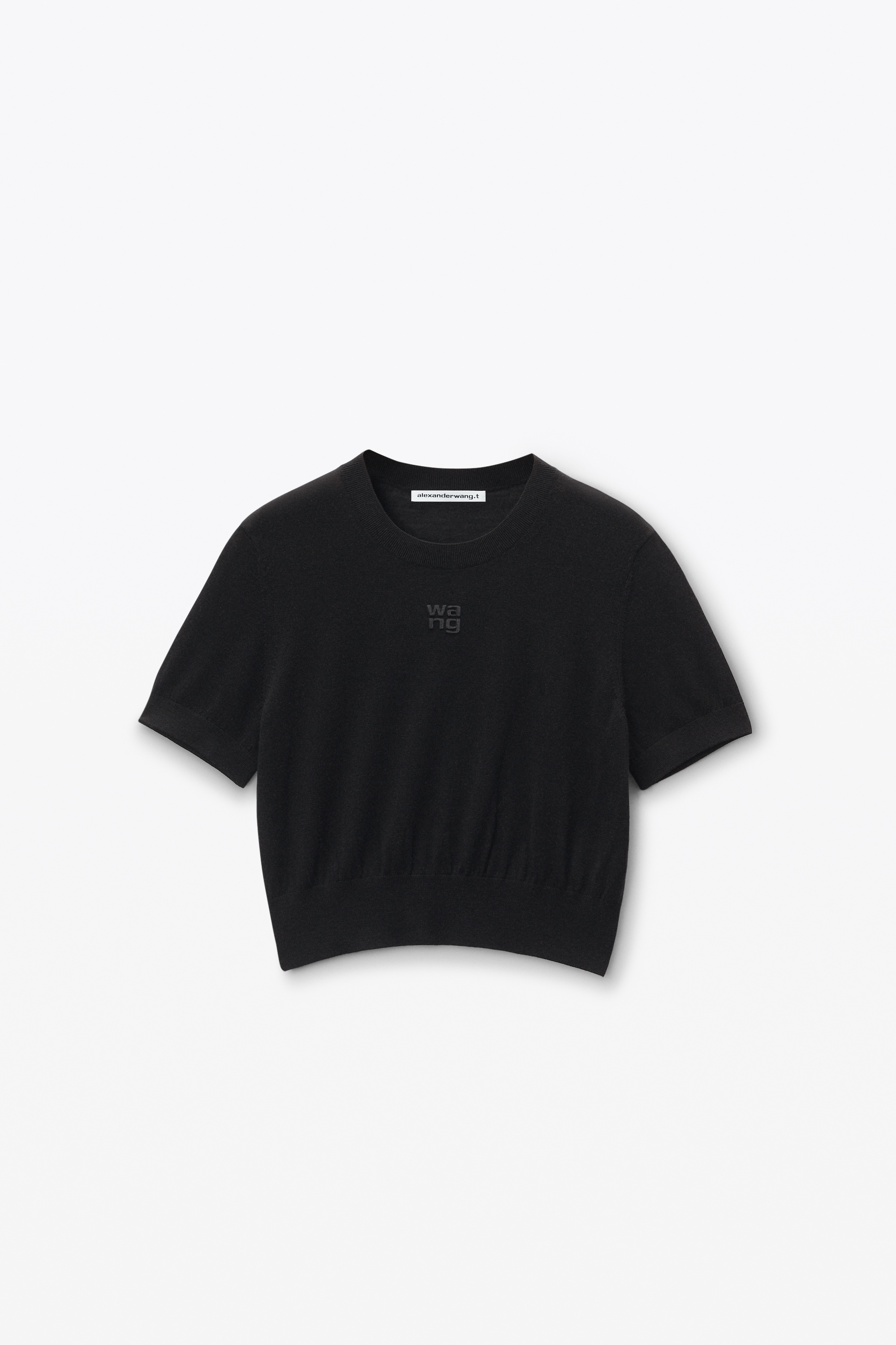 Logo-Embossed Tee in Superfine Merino Wool - 1