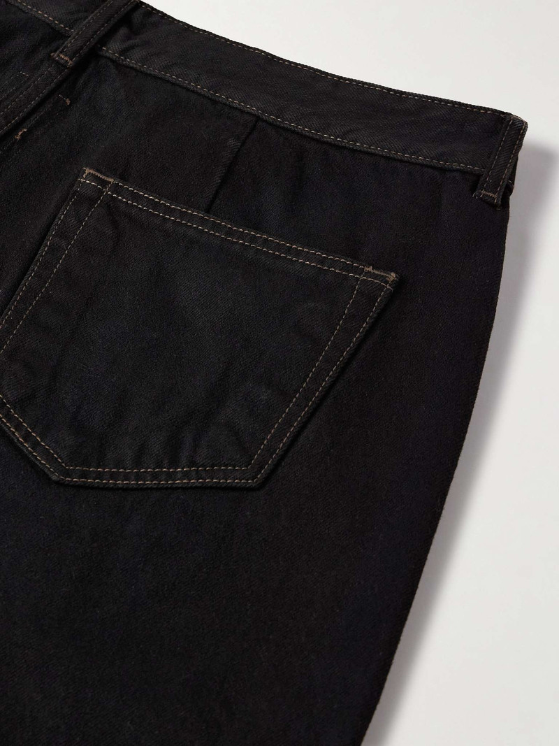 Geth Wide-Leg Garment-Dyed Printed Jeans 5