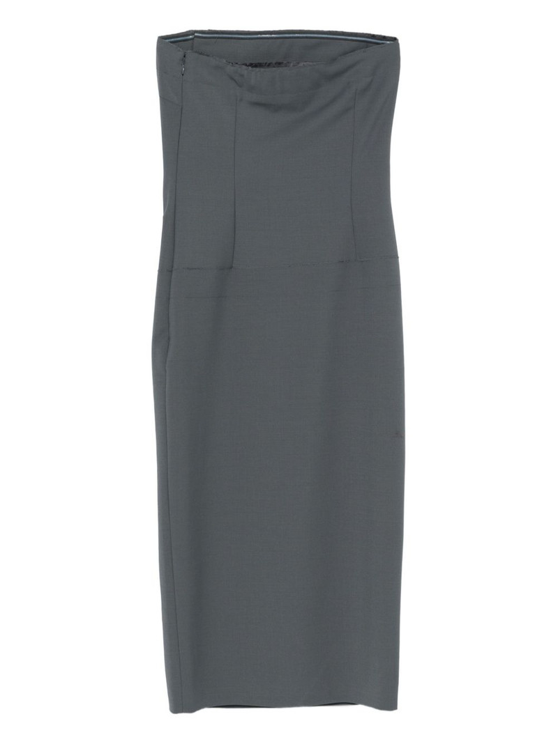 entire studios strapless midi dress outlook