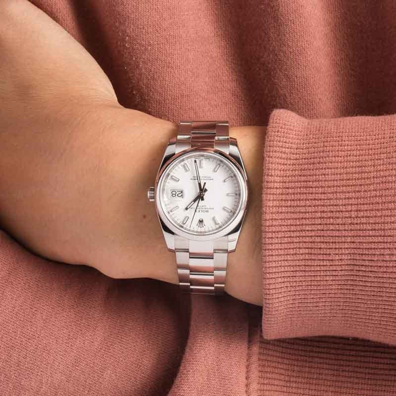 Pre-owned Rolex Date Ref 115200 White Dial - 5