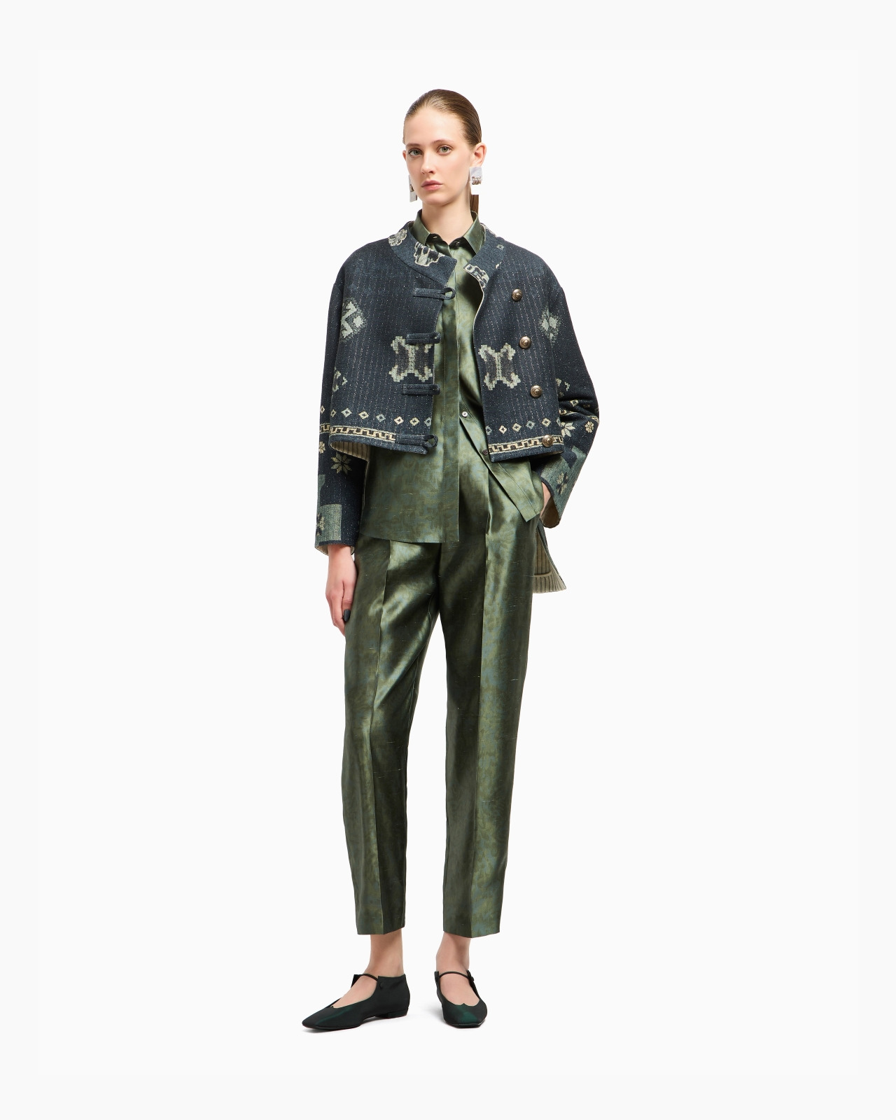 SHIRT IN PRINTED SILK SHANTUNG - 2