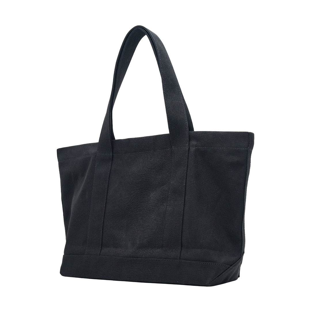 Black Varsity Canvas Tote Bag - 2