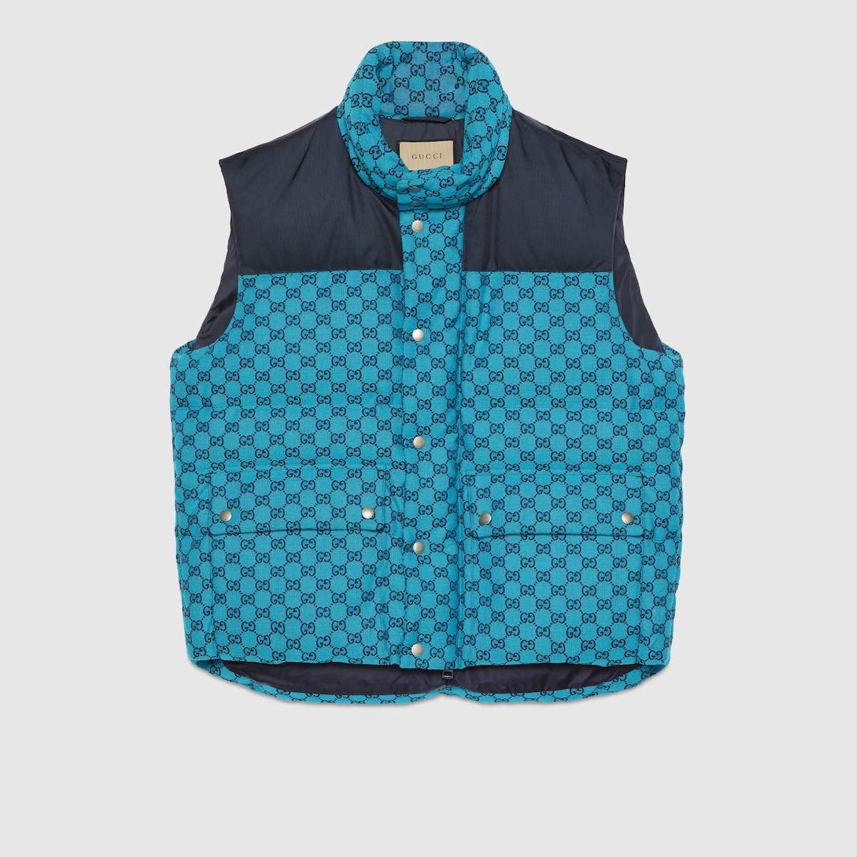 GG canvas down vest - 4