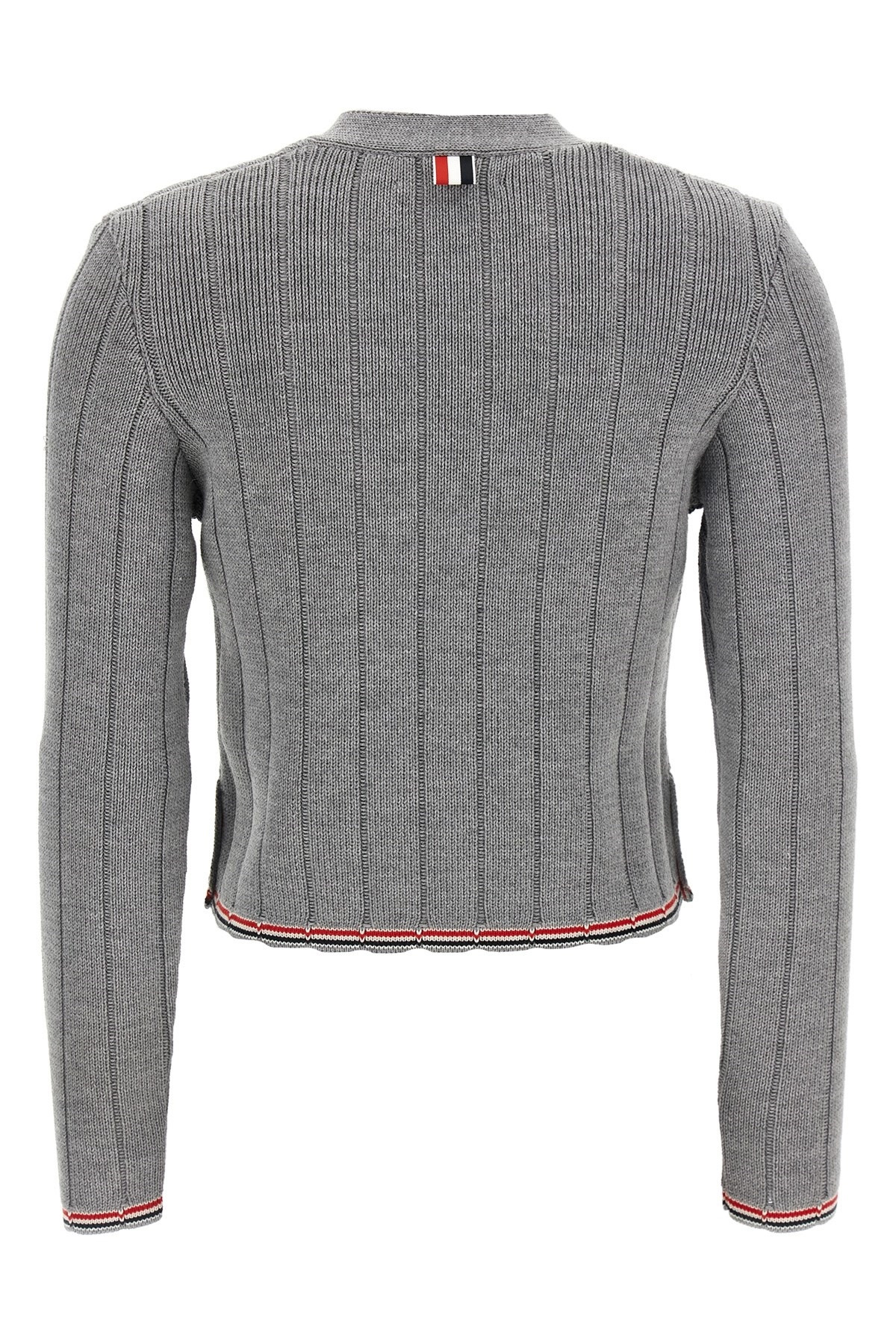 'RWB' jacquard cardigan - 2