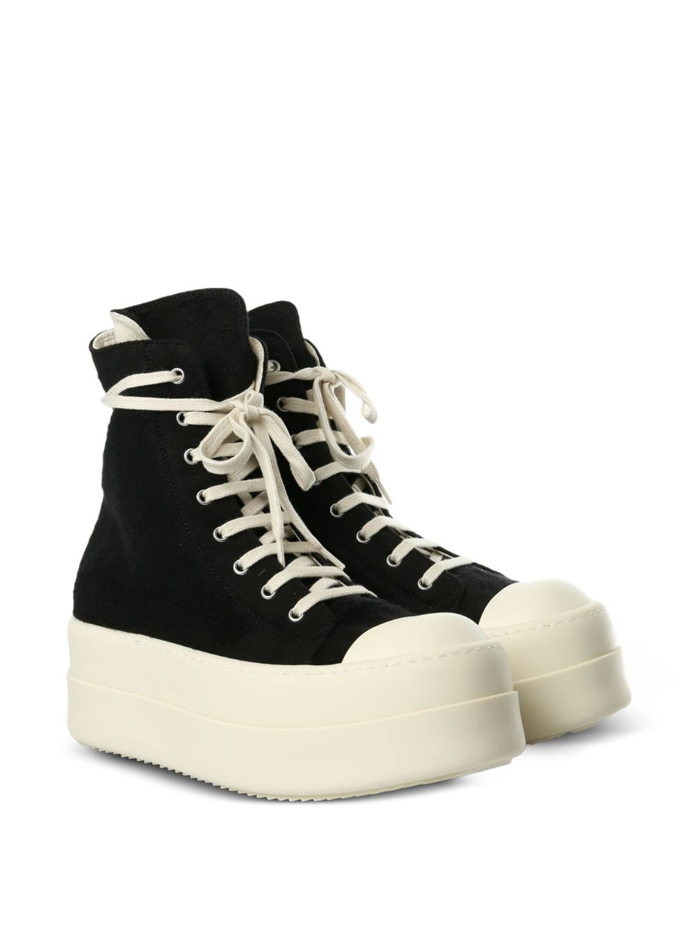lace-up platform sneakers - 2