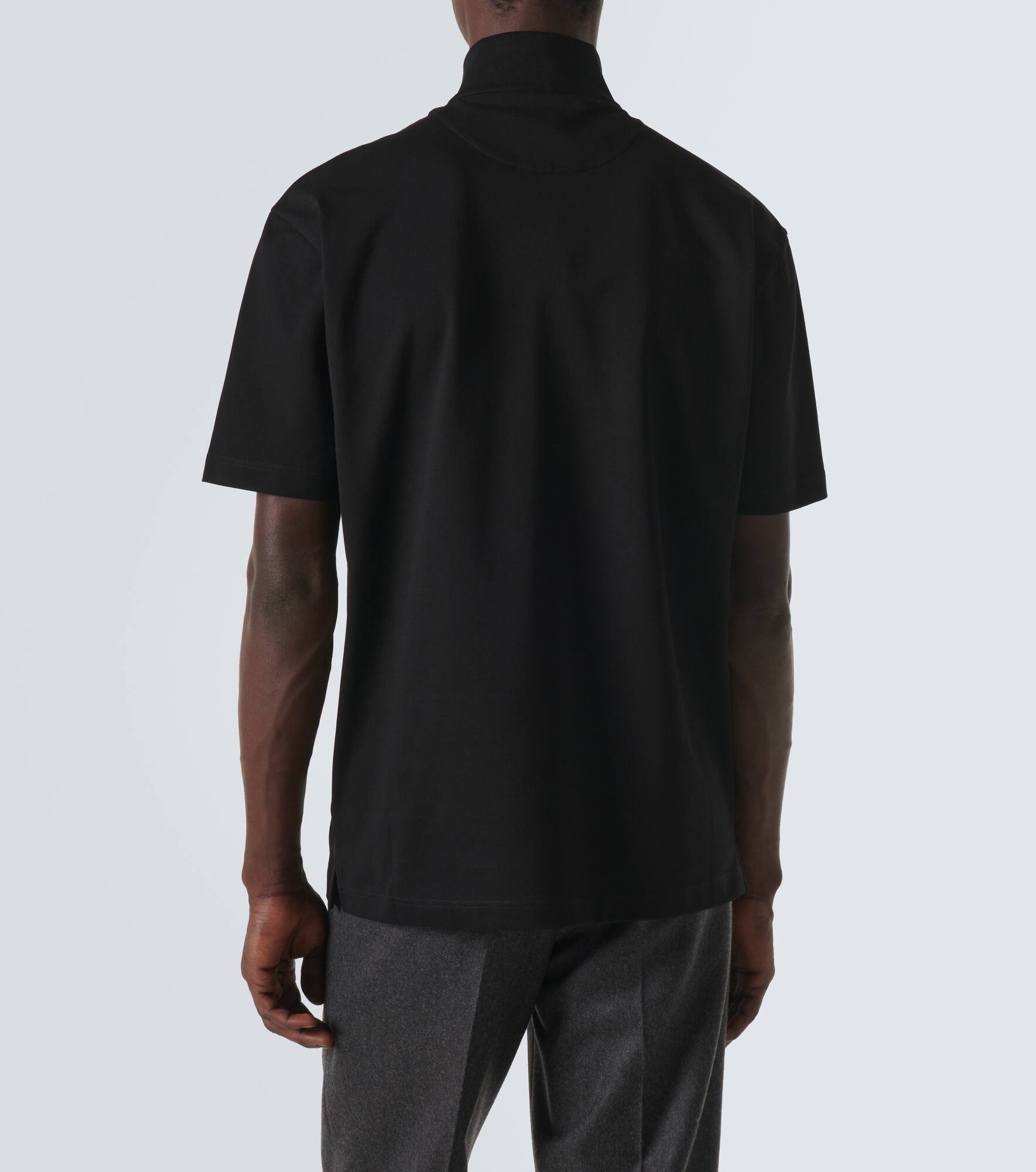 Zip-up polo shirt - 4