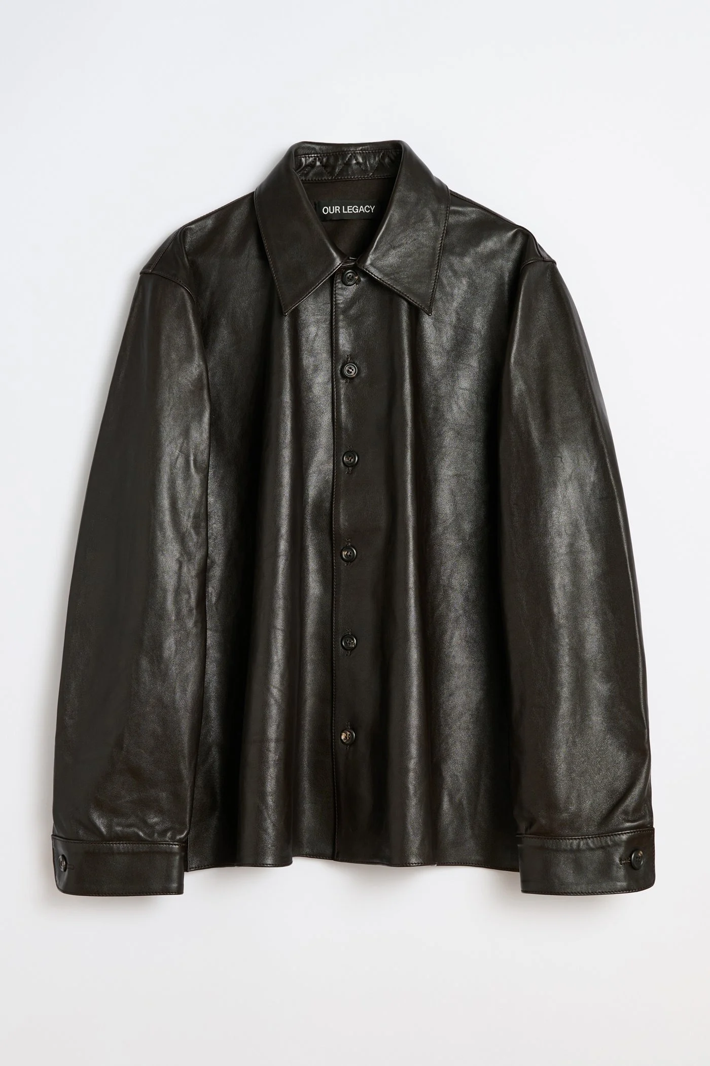 Welding Shirt Umber Brown Calfskin - 1