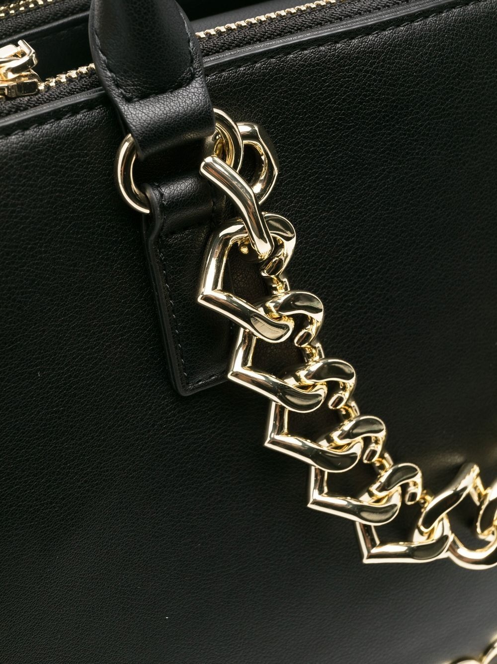 chain-link embellished tote bag - 4