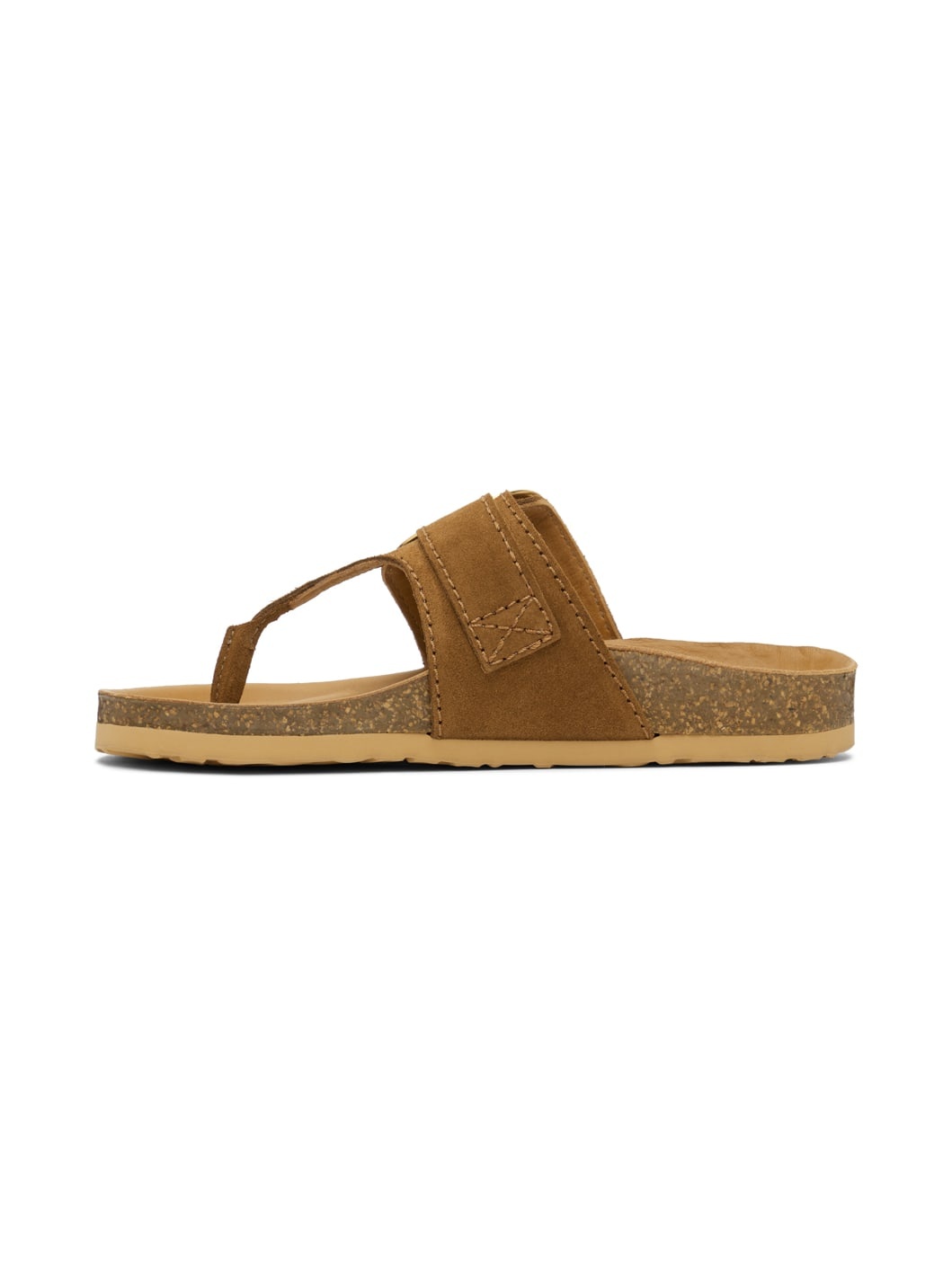 Brown Chany Fussbett Thong Sandals - 3
