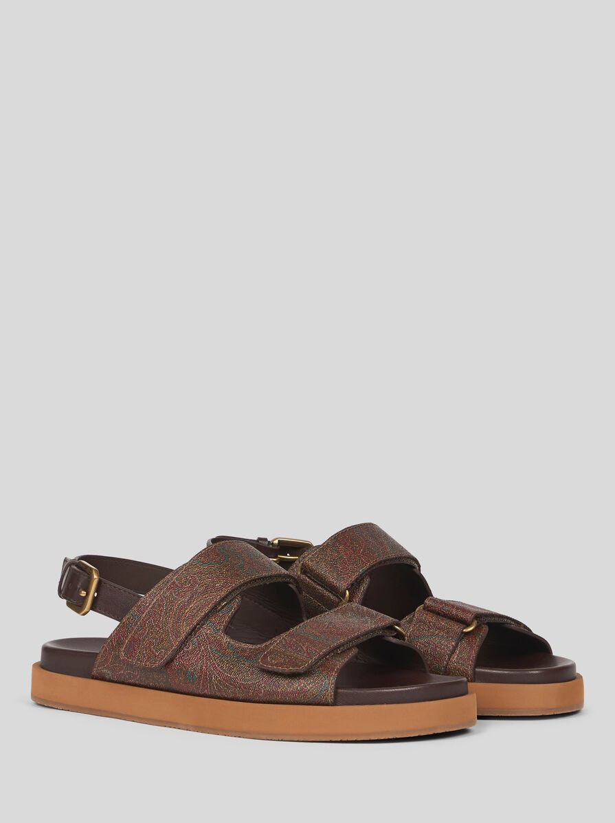 PAISLEY SANDALS WITH STRAP - 3