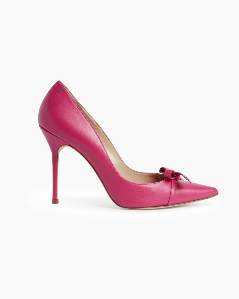 Leather Pump with Bow 1