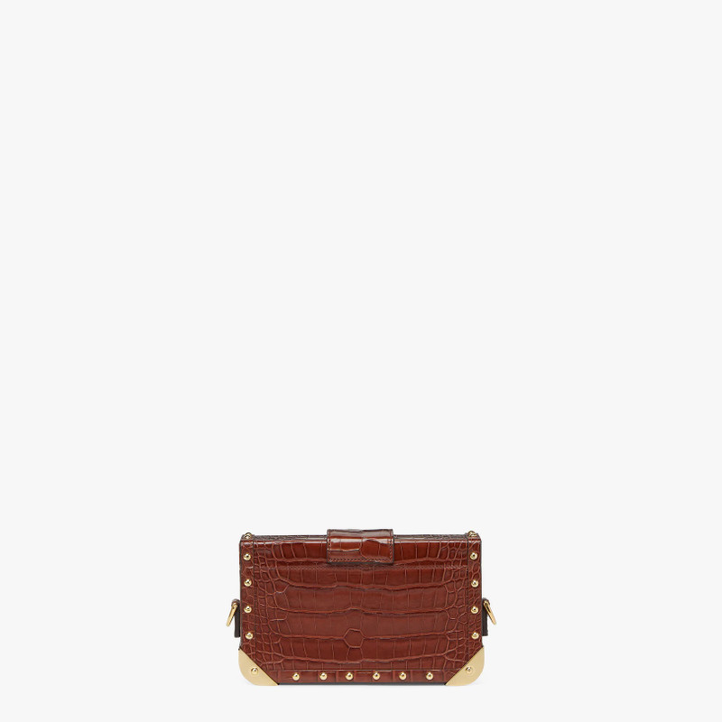 Brown alligator bag 3
