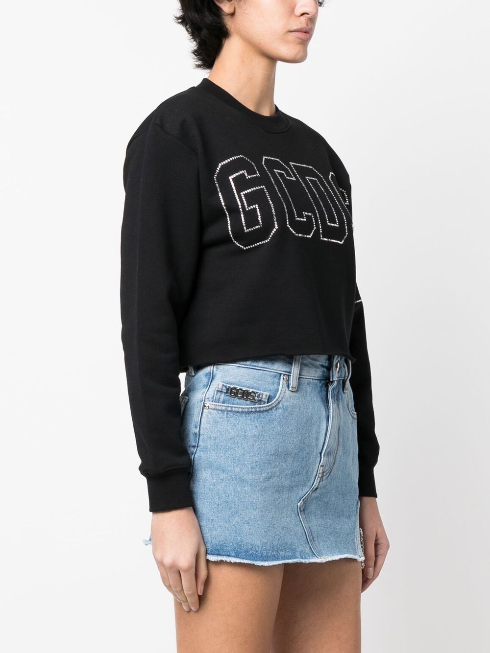 crystal-logo cropped jumper - 5