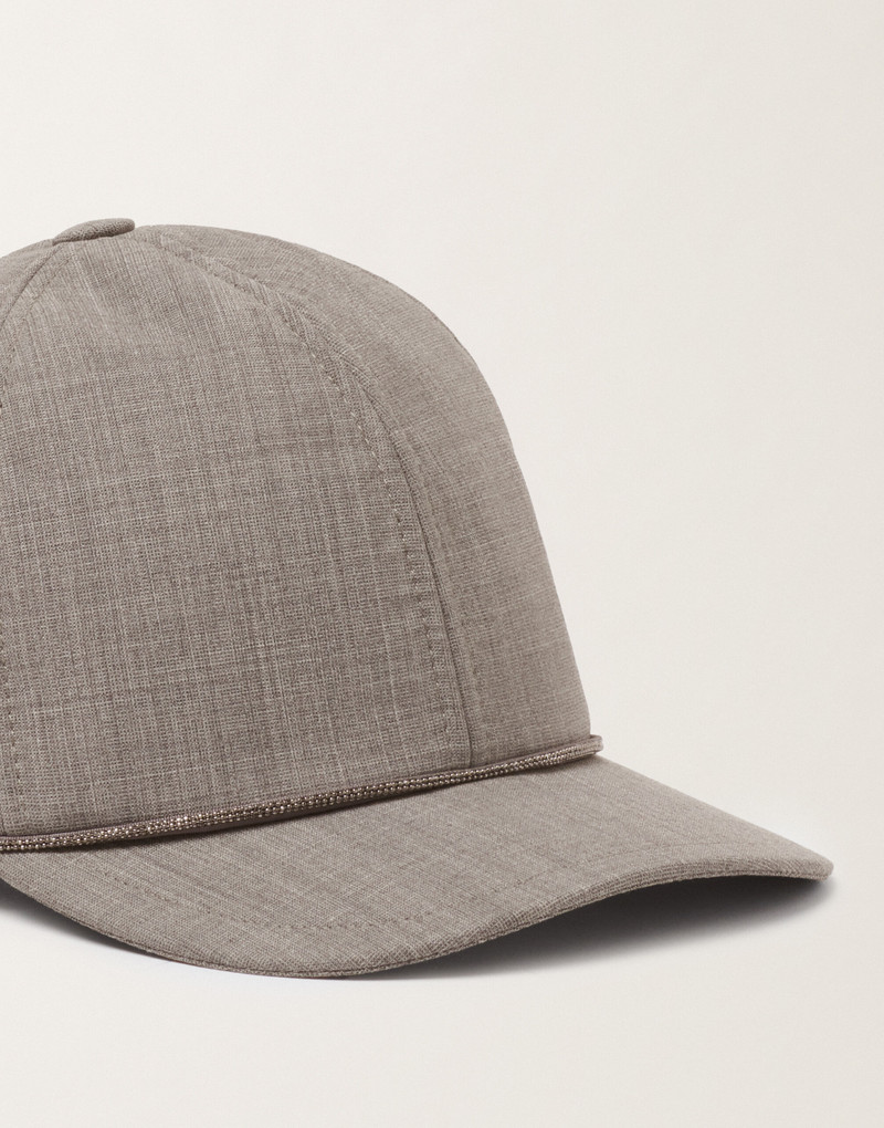 Baseball cap in cool bistretch wool 3