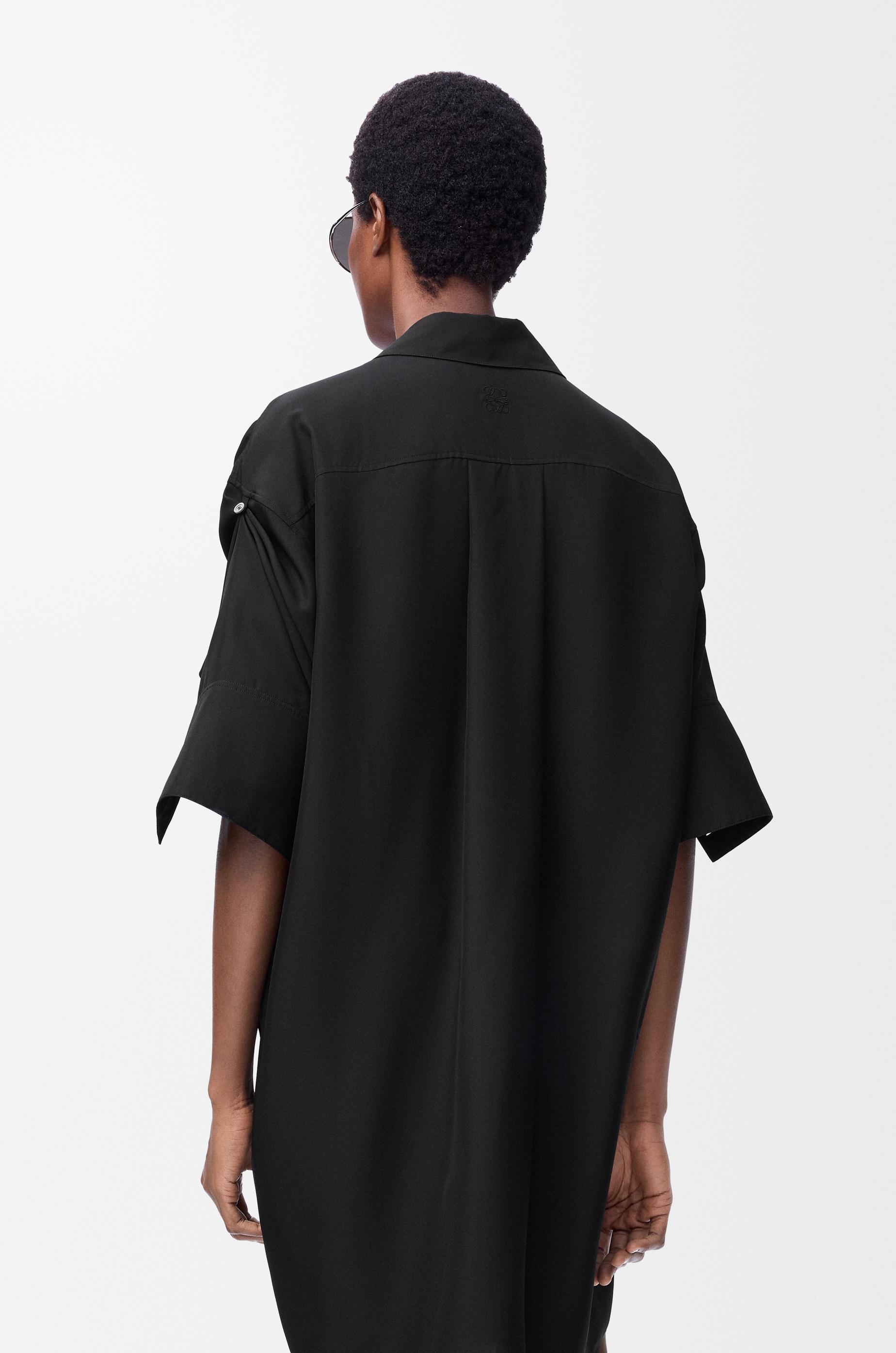 Shirt dress in silk - 4
