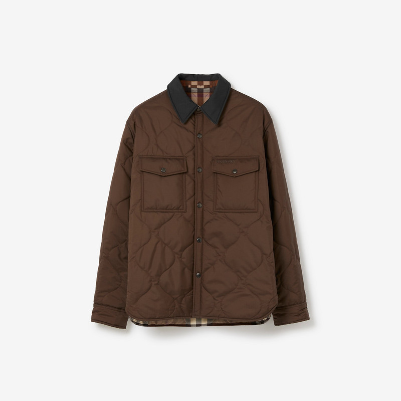 Reversible Check Quilted Overshirt 1