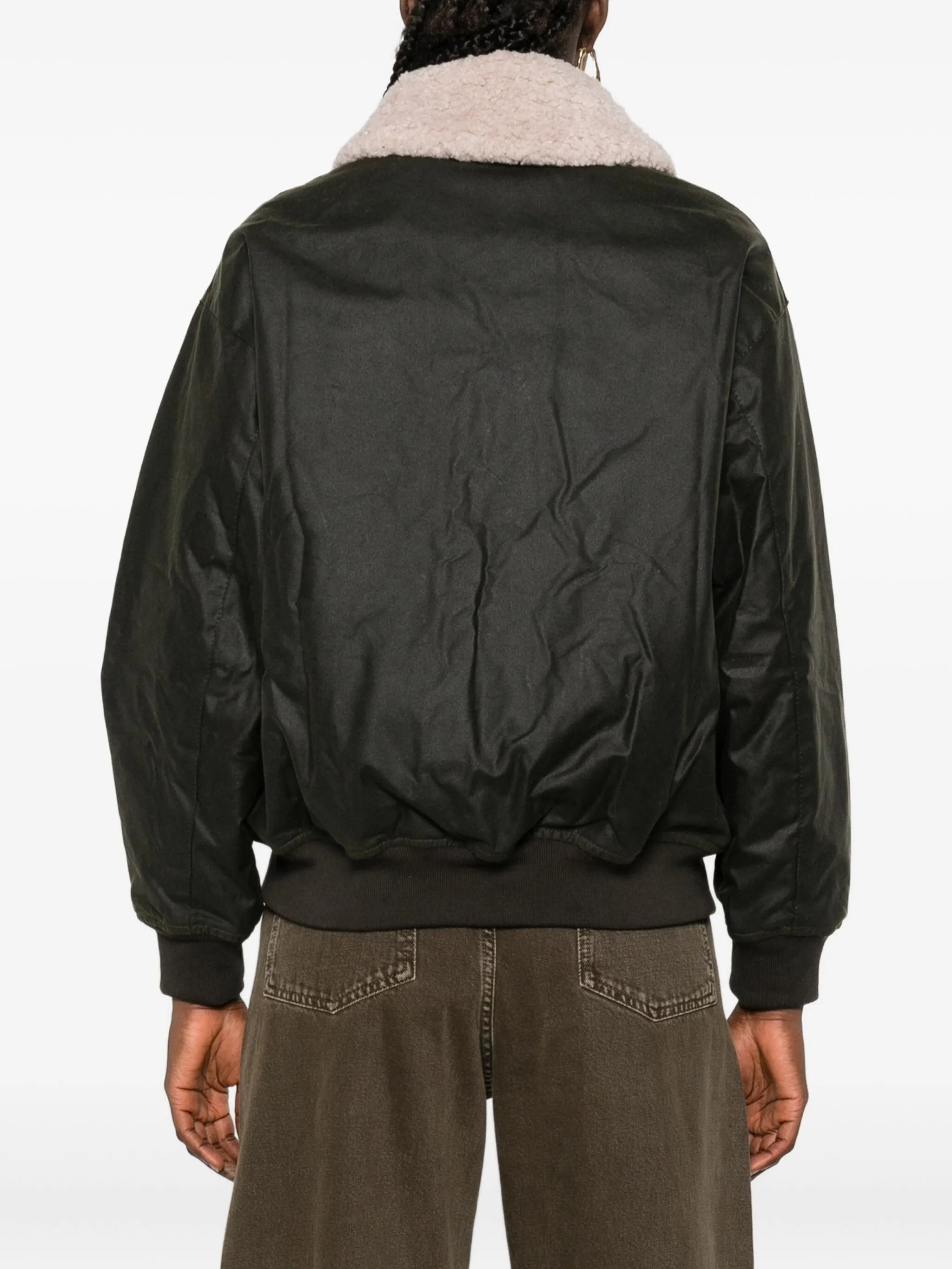 Barbour Shearling-collar Zip-front Jacket - 4