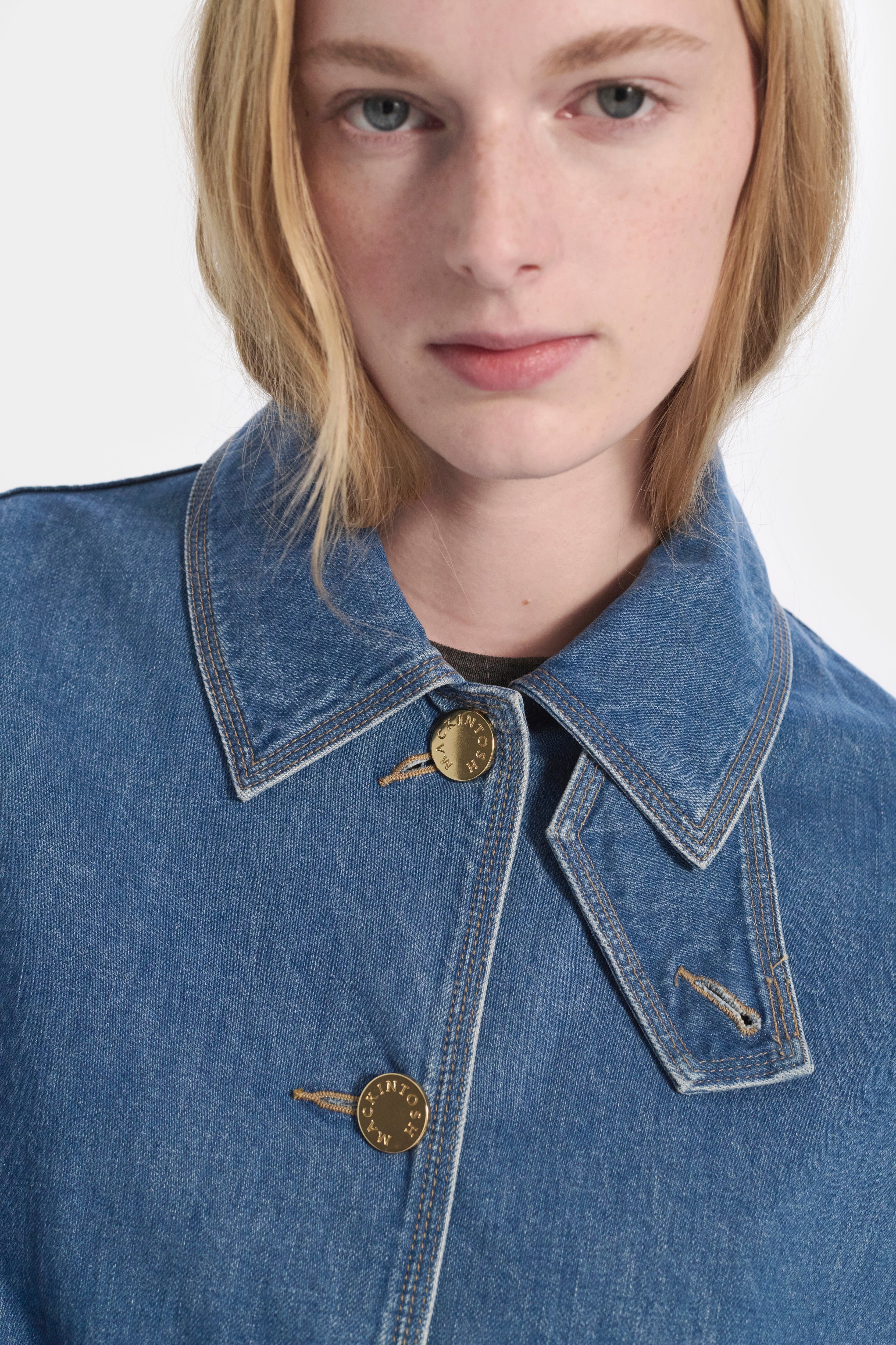 Humbie Cropped Sleeve Denim Jacket - 5