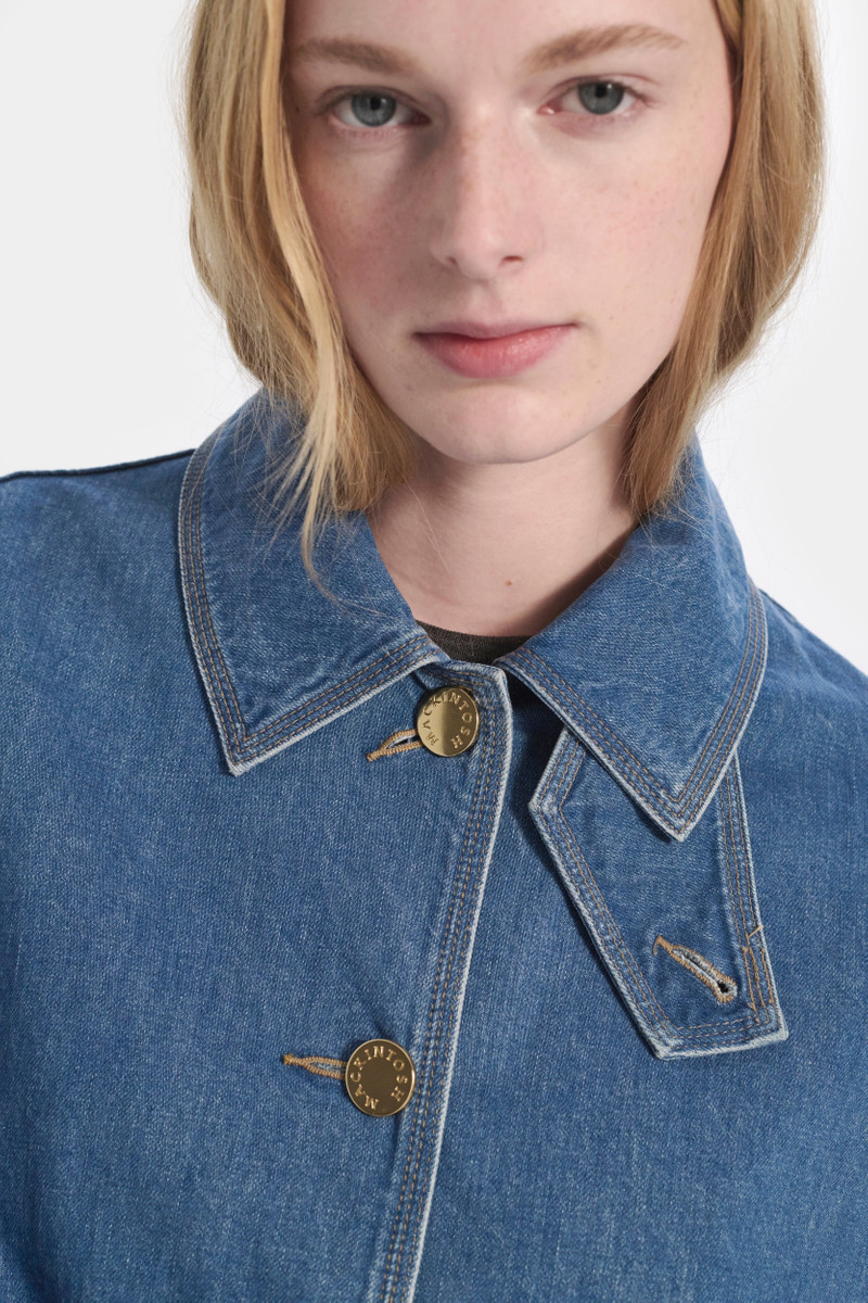 Humbie Cropped Sleeve Denim Jacket 5