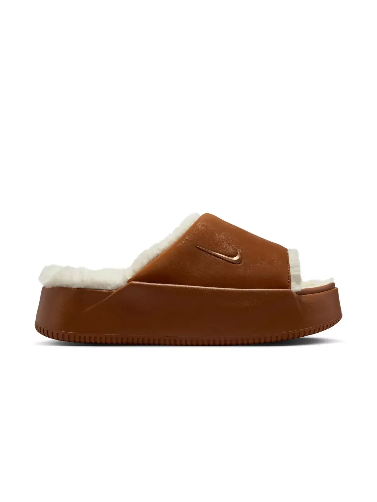 Calm Elevation Fur "Lt British Tan" Women's Slide - 1